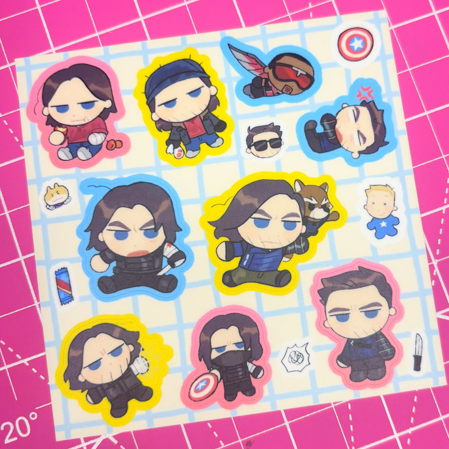 Bucky Sticker Sheet