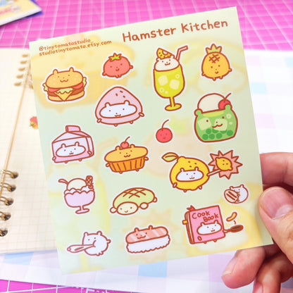 Hamster kitchen Sticker Sheet