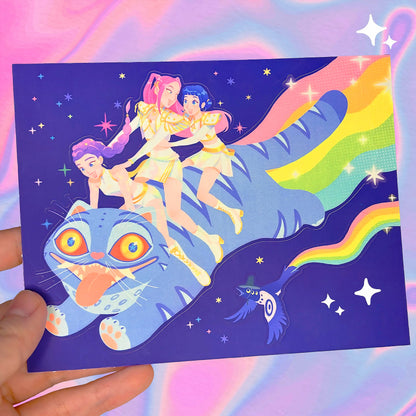 Rainbow Derpy Sticker | Fluorescent ink