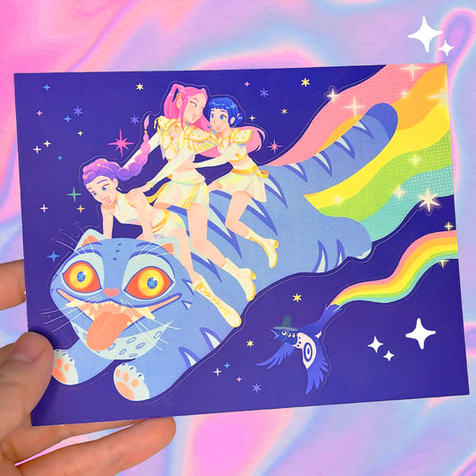 Rainbow Derpy Sticker | Fluorescent ink